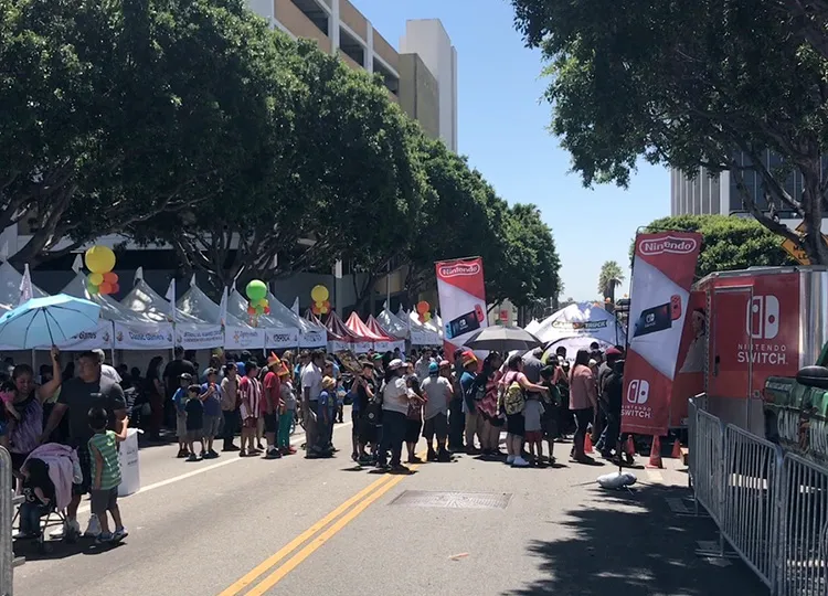 GameTruck at a festival or school carnival event