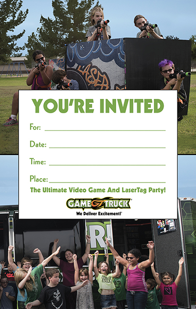 Video Game LaserTag Invite