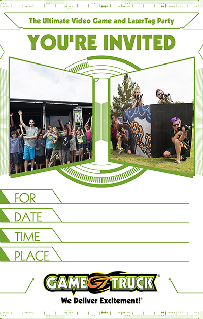 Video Game LaserTag Invite