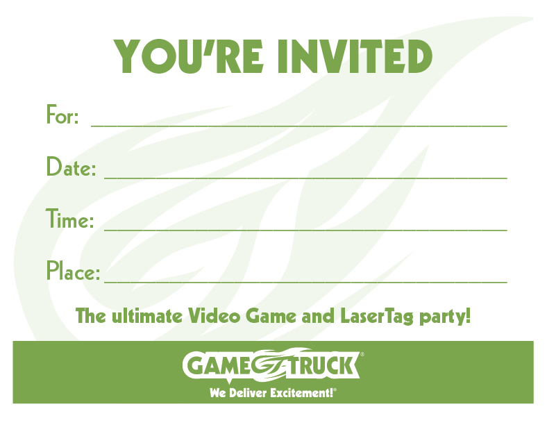 VideoGame LaserTag Invite